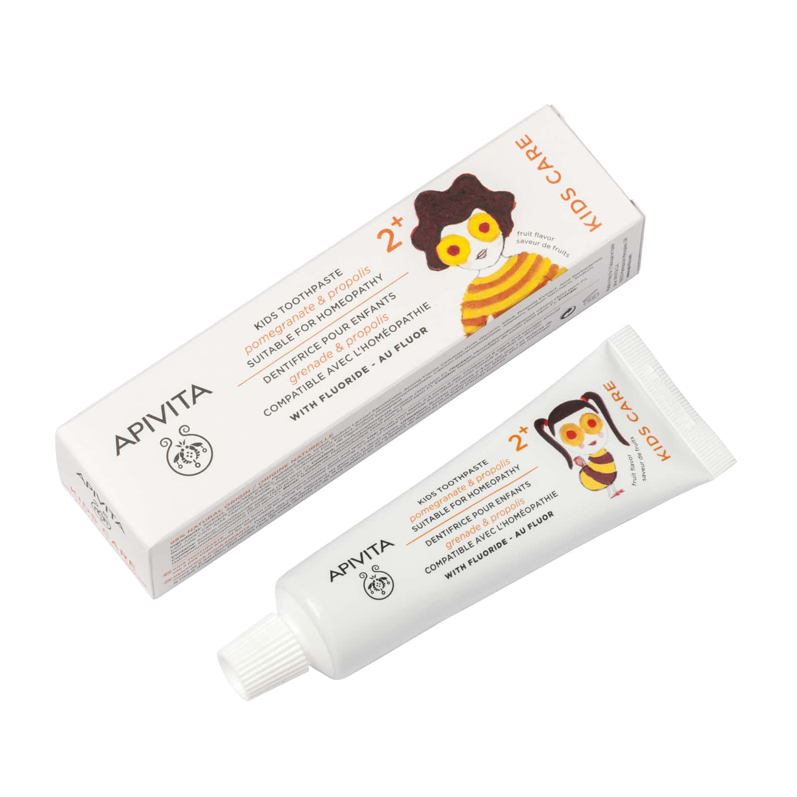 APIVITA - NATURAL DENTAL CARE Kids 2+ Παιδική Οδοντόκρεμα με γεύση φρούτων - 50ml